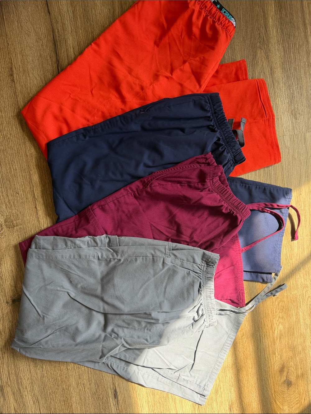 Scrubstar Women's Straight-Leg Scrub Pants in Gray, Navy, Burgundy, Orange